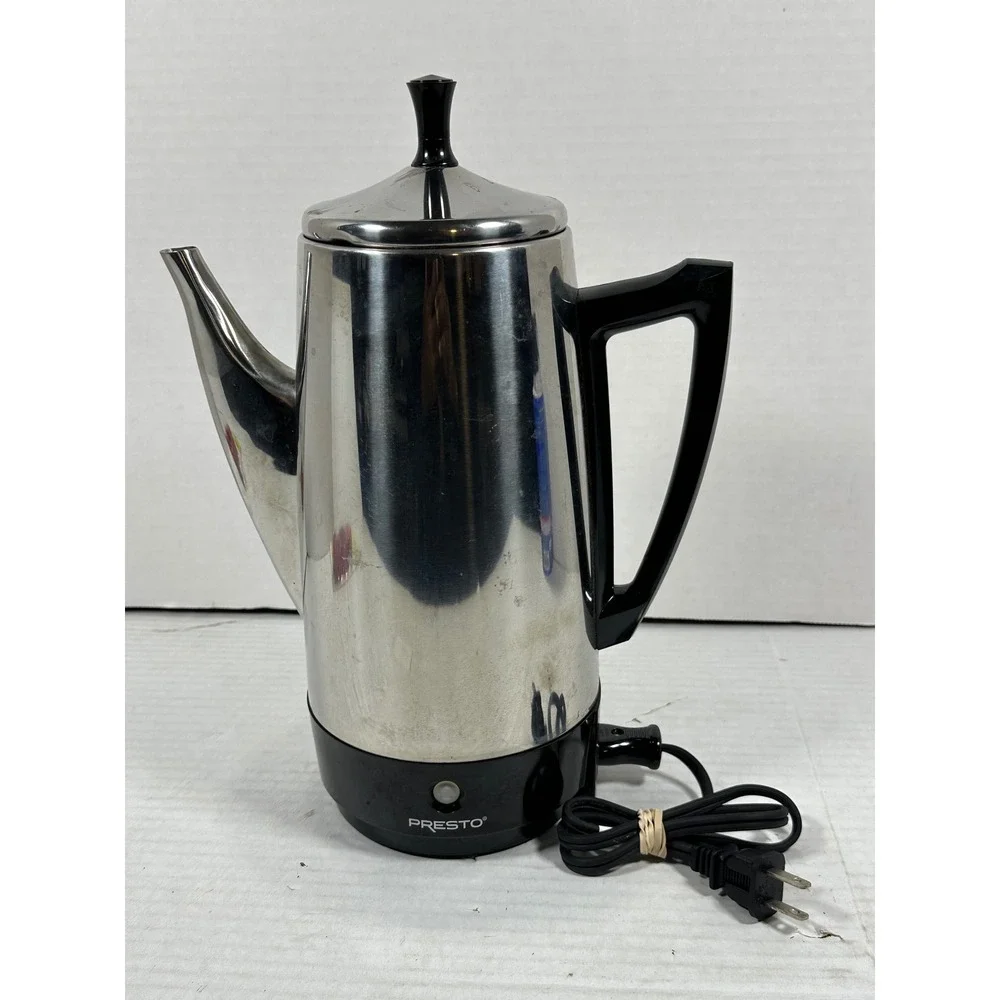 Presto Stainless Steel Electric Coffee Percolator 0281105 Series 35201X2 800W